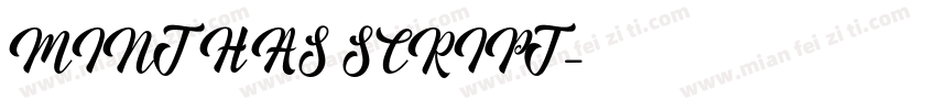 MINTHAS SCRIPT字体转换